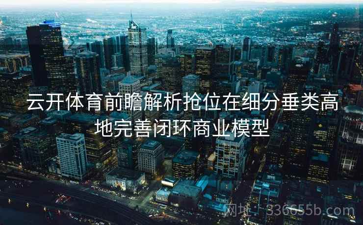 云开体育前瞻解析抢位在细分垂类高地完善闭环商业模型