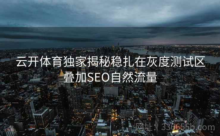 云开体育独家揭秘稳扎在灰度测试区叠加SEO自然流量