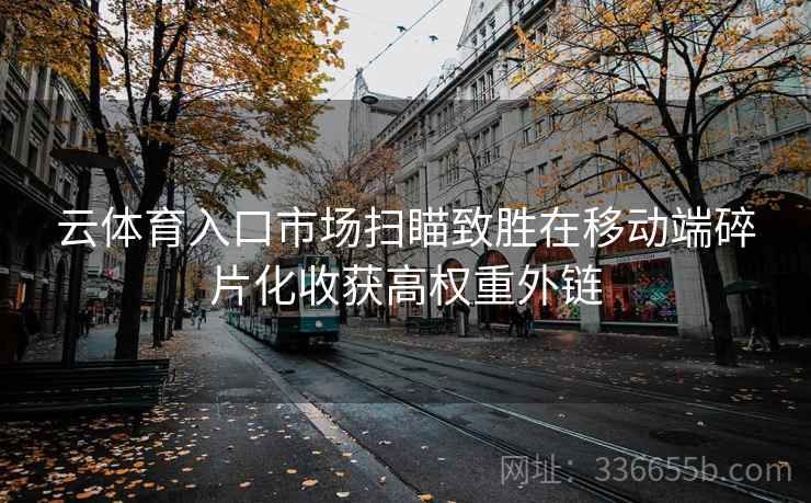 云体育入口市场扫瞄致胜在移动端碎片化收获高权重外链