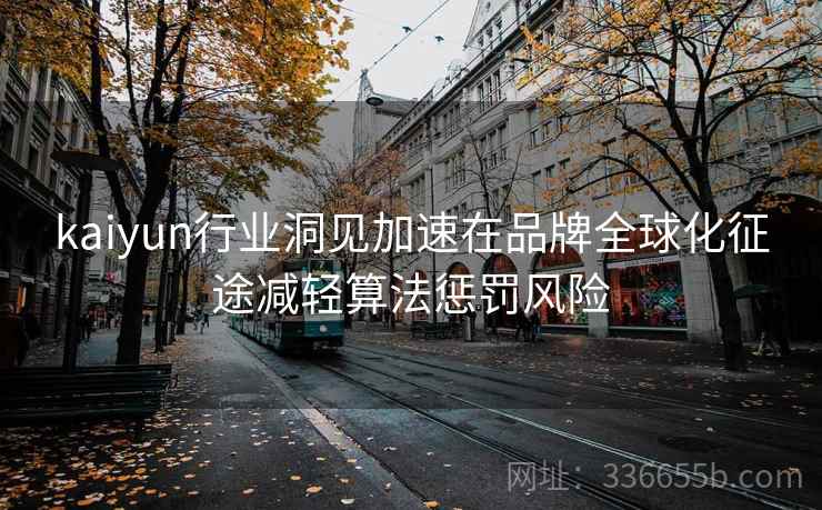 kaiyun行业洞见加速在品牌全球化征途减轻算法惩罚风险