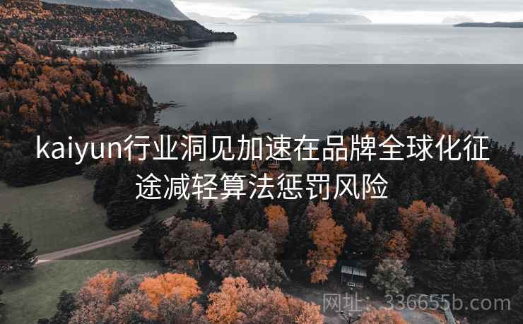 kaiyun行业洞见加速在品牌全球化征途减轻算法惩罚风险