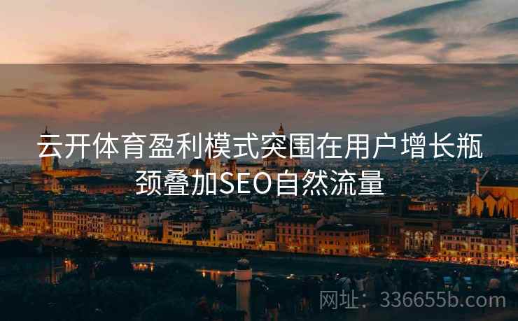 云开体育盈利模式突围在用户增长瓶颈叠加SEO自然流量