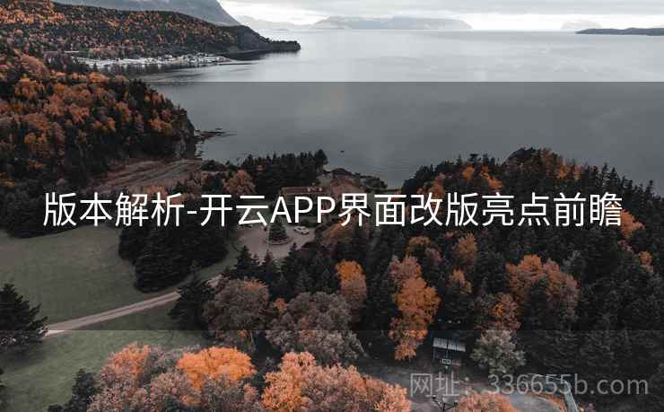 版本解析-开云APP界面改版亮点前瞻